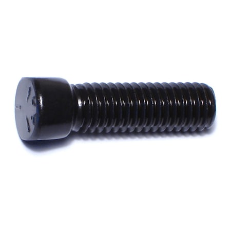 Midwest Fastener Plow Bolt, 3/8"-16 Thrd Sz, 1-1/2" L, Clipped Head, Steel, Plain, 100 PK 07635